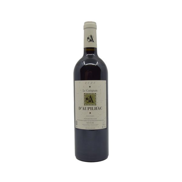 Le carignan rouge 2020 domaine aupilhac cave a vin marseille sommelier