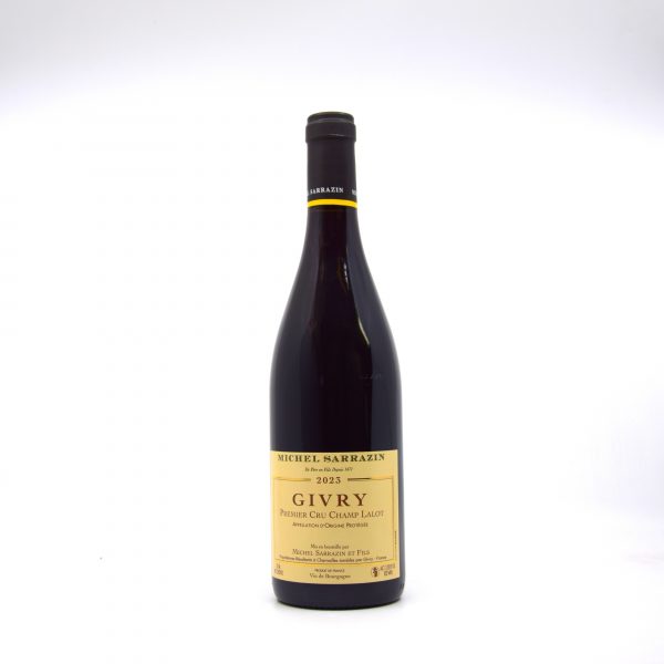 Givry Champ Lalot Domaine Sarrazin rouge 2022 Le 20 du Sommelier Cave à vins Aubagne Cave à vins Marseille