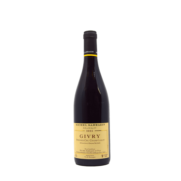 Givry Champ Lalot Domaine Sarrazin rouge 2022 Le 20 du Sommelier Cave à vins Aubagne Cave à vins Marseille